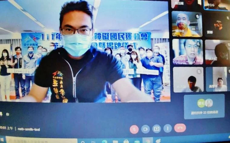 運動局長李昱叡代表市長盧秀燕全程出席交流。台中運動局提供