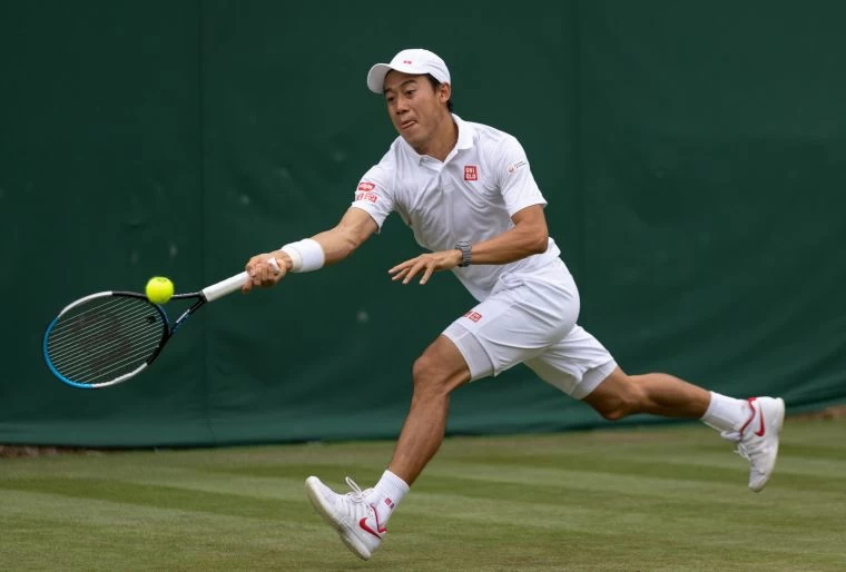 錦織圭今打下大滿貫第一百勝。摘自官方推特