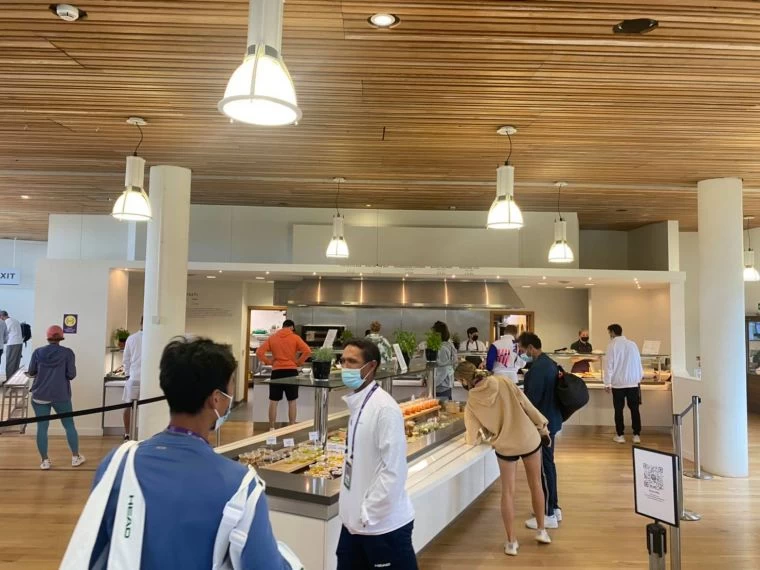 溫布頓的球員餐廳。盧威儒提供