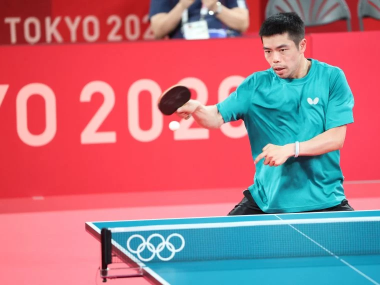 奧運五朝元老莊智淵挺進第三輪。李天助攝