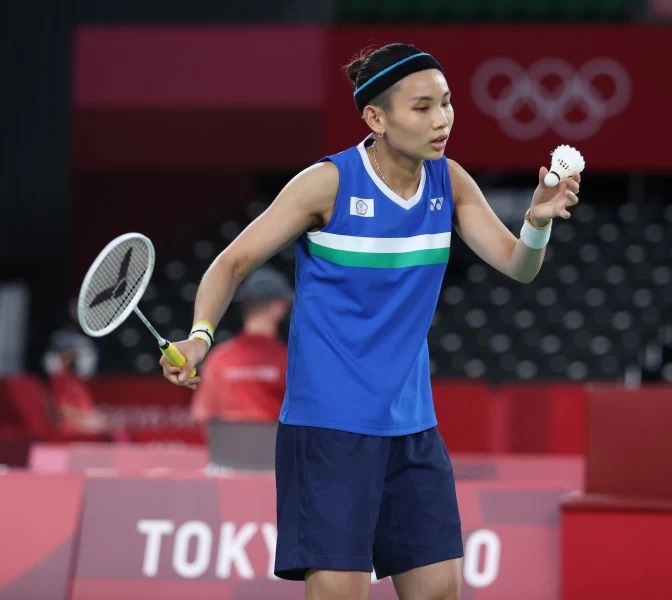 球后戴資穎打下分組賽二連勝。李天助攝