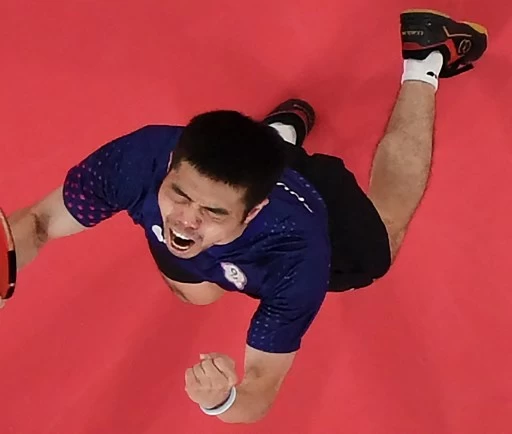 五朝元老莊智淵惜敗無緣8強。法新社