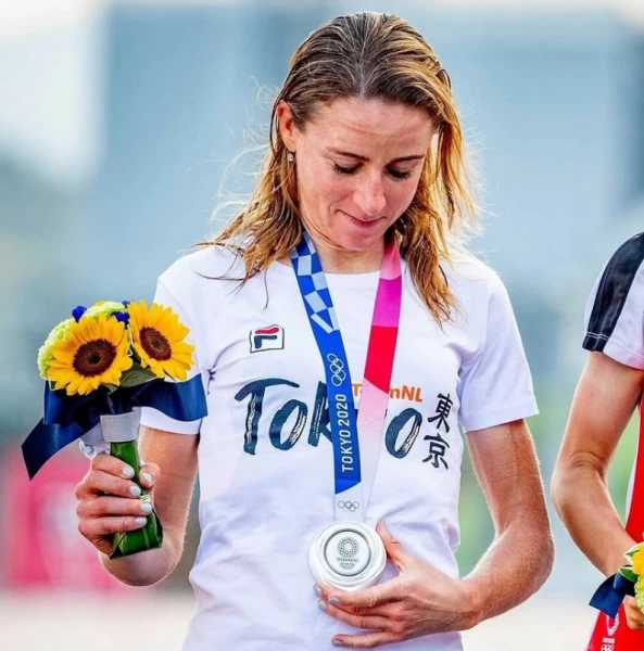 福洛騰（Annemiek Van Vleuten）不滿意公路賽銀牌。摘自福洛騰IG