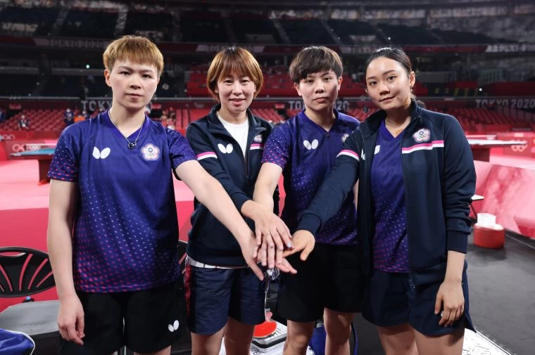 中華桌球女團今8強止步。李天助攝