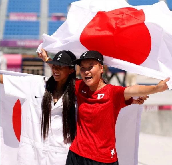 日本獨佔前二。摘自東奧官方推特
