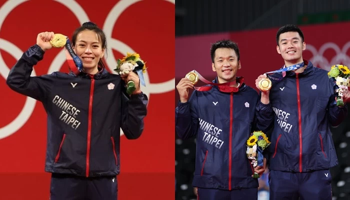 中華隊雙金英雄郭婞淳、王齊麟／李洋。合成照片