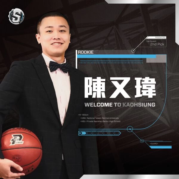陳又瑋目標鎖定聯盟新人王。高雄鋼鐵人提供