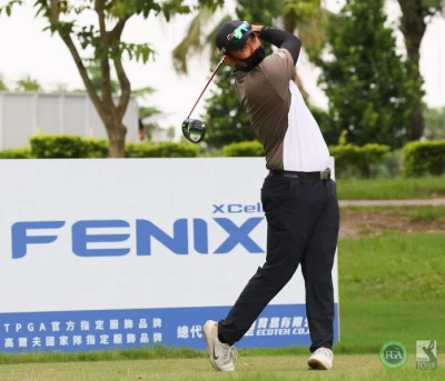 施俊宇首回合69桿(-3),暫並列第二。葉勇宏攝