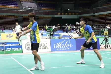 合庫李哲輝合庫國體大楊博軒排名賽三度封王。羽協提供