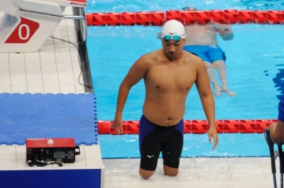 陳亮達選手完成首次征戰帕運旅途。體育署提供