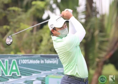 第二回合李玠柏70.64(-10)暫居第一。鍾豐榮攝影