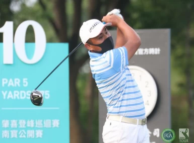 第二回合蔡哲弘70.68(-6)暫並列第二。鍾豐榮攝影
