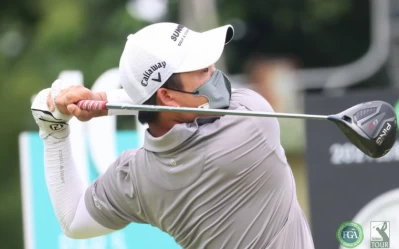 第三回合李玠柏以(-14)持續領先暫列第一。鍾豐榮攝影