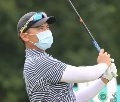 第三回合林冠伯以(-7)暫列第四。鍾豐榮攝影