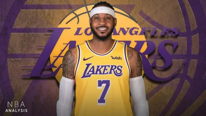 安東尼表示，穿著紫金球衣訓練的感覺很特別！（摘自NBA分析網站）
