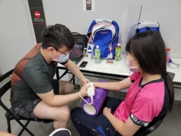 劉又銓醫師擔任我國帕運代表團防疫協調官。體育署提供