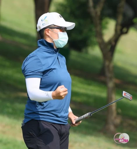 陳子涵兩回合總桿140桿(-4),暫時並列第四。TLPGA提供/葉勇宏攝影