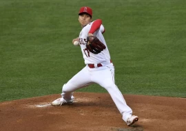 大谷翔平後天登板拚百年大聯盟紀錄。法新社