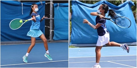 12歲女單決賽將由第七種子許芸貞(右)和第二種子柯雨岑爭冠。合成照片