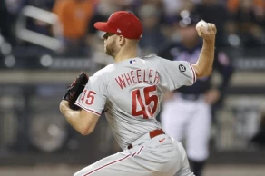 費城人先發惠勒(Wheeler),對勇士投很好不過多是主場,他的發揮是明日關鍵。法新社