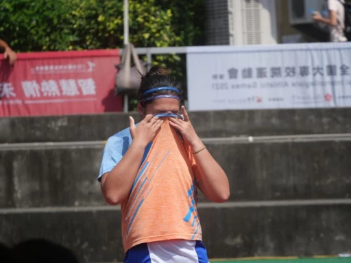 成功破全國紀錄後,余雅倩不禁流下淚來。詹健全攝