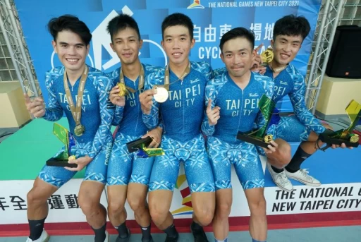 台北市奪下全運場地賽首金得來不易。游智勝攝
