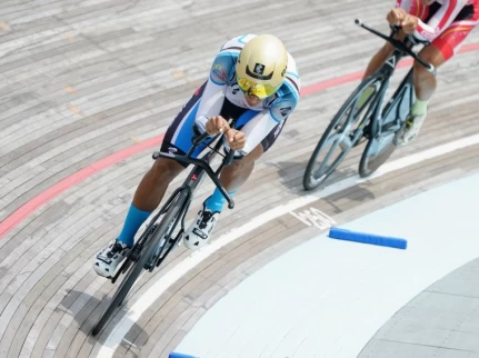 馮俊凱首度在全運場地賽沒有抱金而歸。游智勝攝