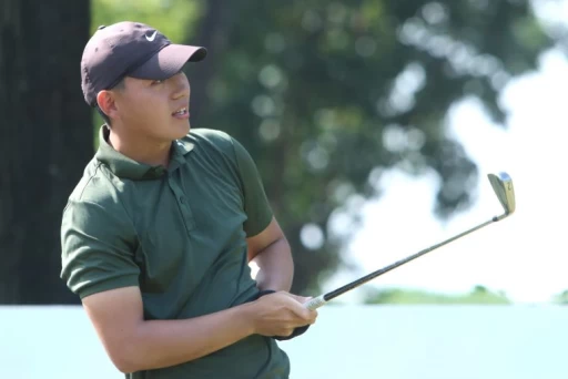 高雄公開賽第一回合林大銪69桿(-3)暫並列第三。鍾豐榮攝影