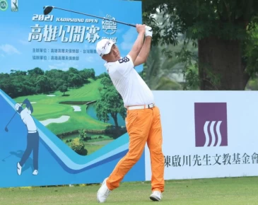 高雄公開賽第三回合呂偉智三天成績(-8)暫列第一。鍾豐榮攝影