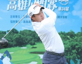 高雄公開賽第三回合李玠柏三天成績(-6)暫並列第三。鍾豐榮攝影