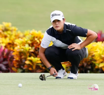 王莉甯首回合擊出70桿(-2),暫並列第三。TLPGA提供/葉勇宏攝影