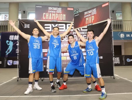 3X3.EXE新竹站北區男子組第七回合冠軍臺北天淨。大會提供