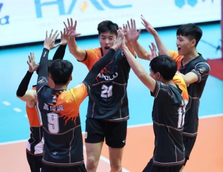 臺中太陽神打下第二勝。中華民國排球協會提供