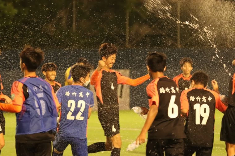 路竹高中黃永竣路射進致勝球。Wecango365足跡工程提供