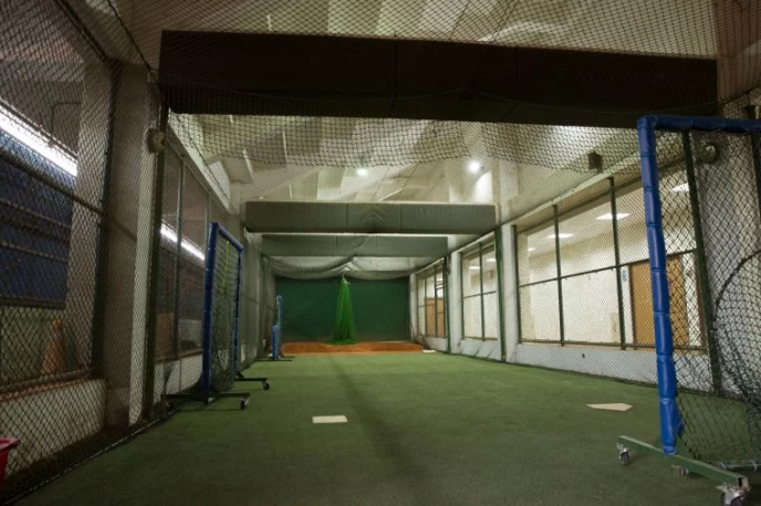台東第一球場室內打擊場。大專體總提供