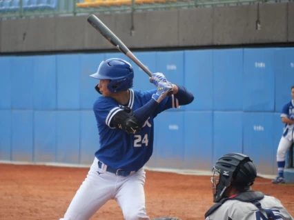 永田颯太郎敲出致勝安打。吳敏欣攝