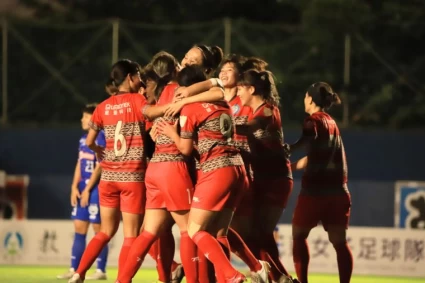 花蓮女足合力搶回失落4天的榜首。花蓮女足提供