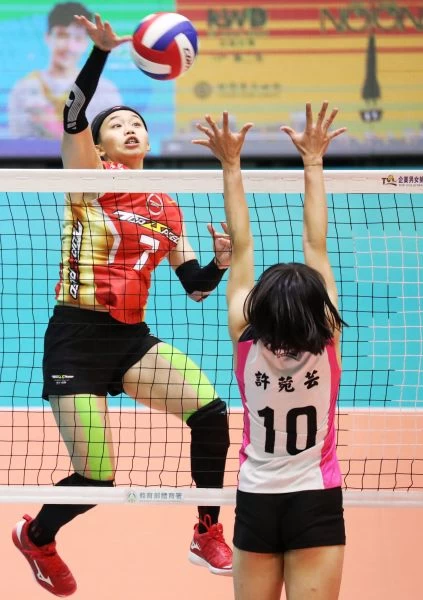決勝局極速超跑林書荷回穩。中華民國排球協會提供