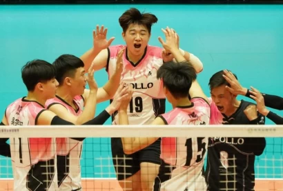 臺中太陽神拿下第七勝。中華民國排球協會提供
