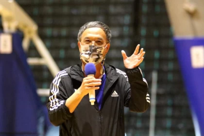 美和科大副校長王建臺開幕式致詞,祝賽會圓滿成功。 美和科大提供