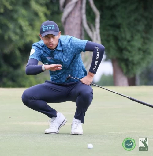 王偉軒以三回合總桿-5的211桿,暫並列第四。TPGA提供_葉勇宏攝影