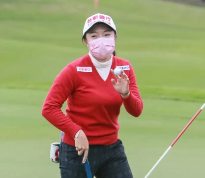 蔡佩穎首回合67桿(-5),單獨領先。TLPGA提供_林聖凱攝
