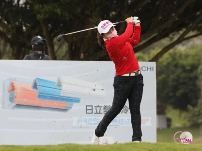 蔡佩穎首回合67桿(-5),單獨領先。TLPGA提供_葉勇宏攝影
