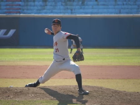 林哲佑7局完封勝。吳敏欣攝