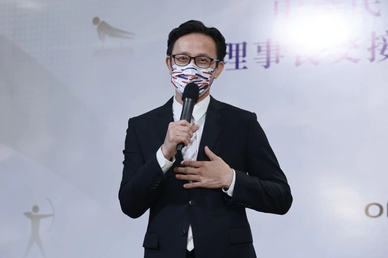 黃志雄接掌奧運人協會理事長。(奧運人協會提供)