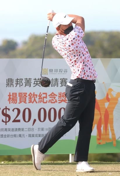 第二回合溫楨祥兩天成績71.68以(-5)暫並列第二。鍾豐榮攝影