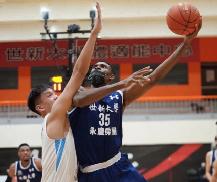 世新大學丹尼爾17分9籃板5抄截。大會提供