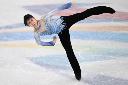 羽生結弦最後只獲得95.15分,在29名選手中暫居第8。法新社