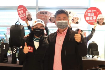 北市大副校長王宏宗到場為李旻打氣。Vessel提供/鍾豐榮攝影