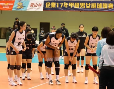中國人纖主題日以直落三勝愛山林。排球協會提供